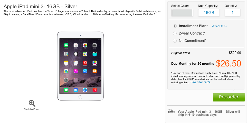 AT&T starts iPad Air 2 & iPad mini 3 pre-orders online ahead of Apple