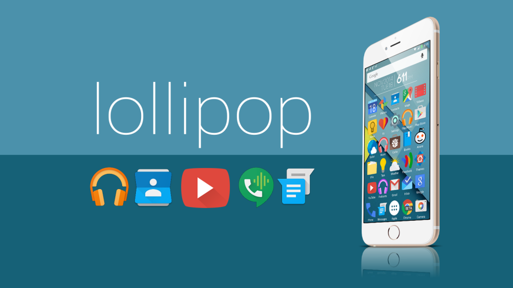 How to get Android Lollipop theme on iPhone 6 & 6 Plus