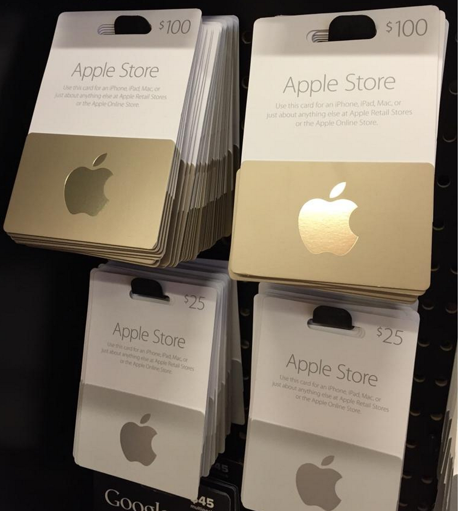Apple retail gift cards arrive in third-party stores for the holidays