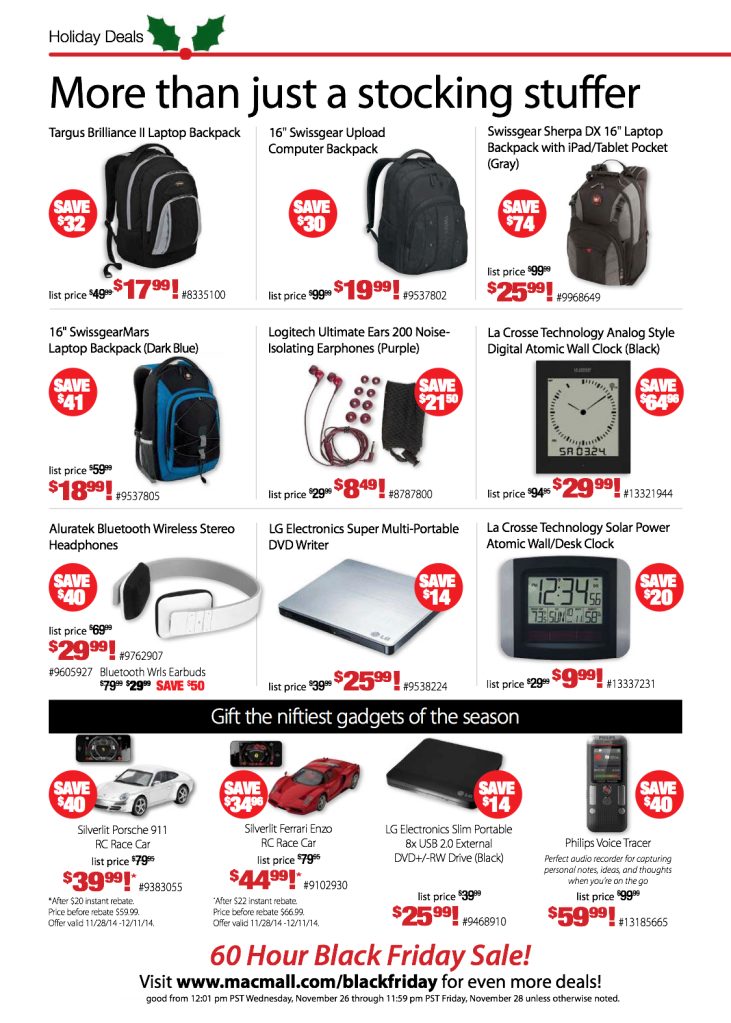 MacMall's Black Friday sale features savings of up to 86 on the