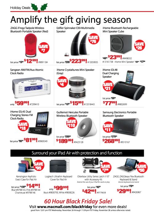 MacMall's Black Friday sale features savings of up to 86 on the