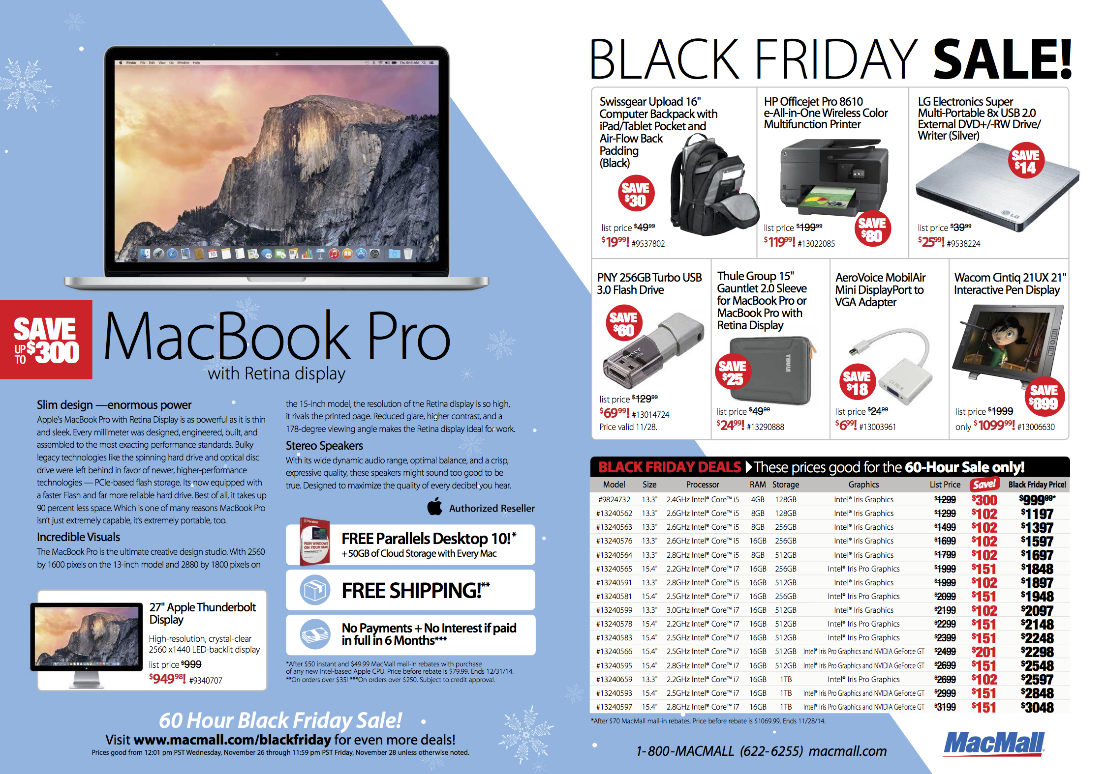 MacMall's Black Friday sale features savings of up to 86 on the