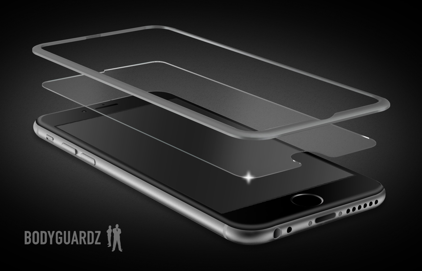 Apple iPhone 8 / 7 / 6s / 6 BodyGuardz® Pure® 2 Premium Glass