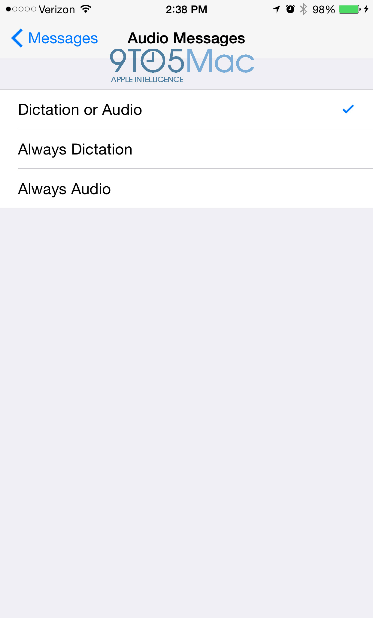 Audio messages. Companion iphone.
