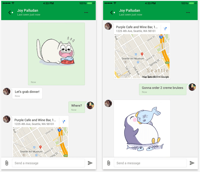Google Hangouts IOS App Updated With Intelligent Location Sharing 
