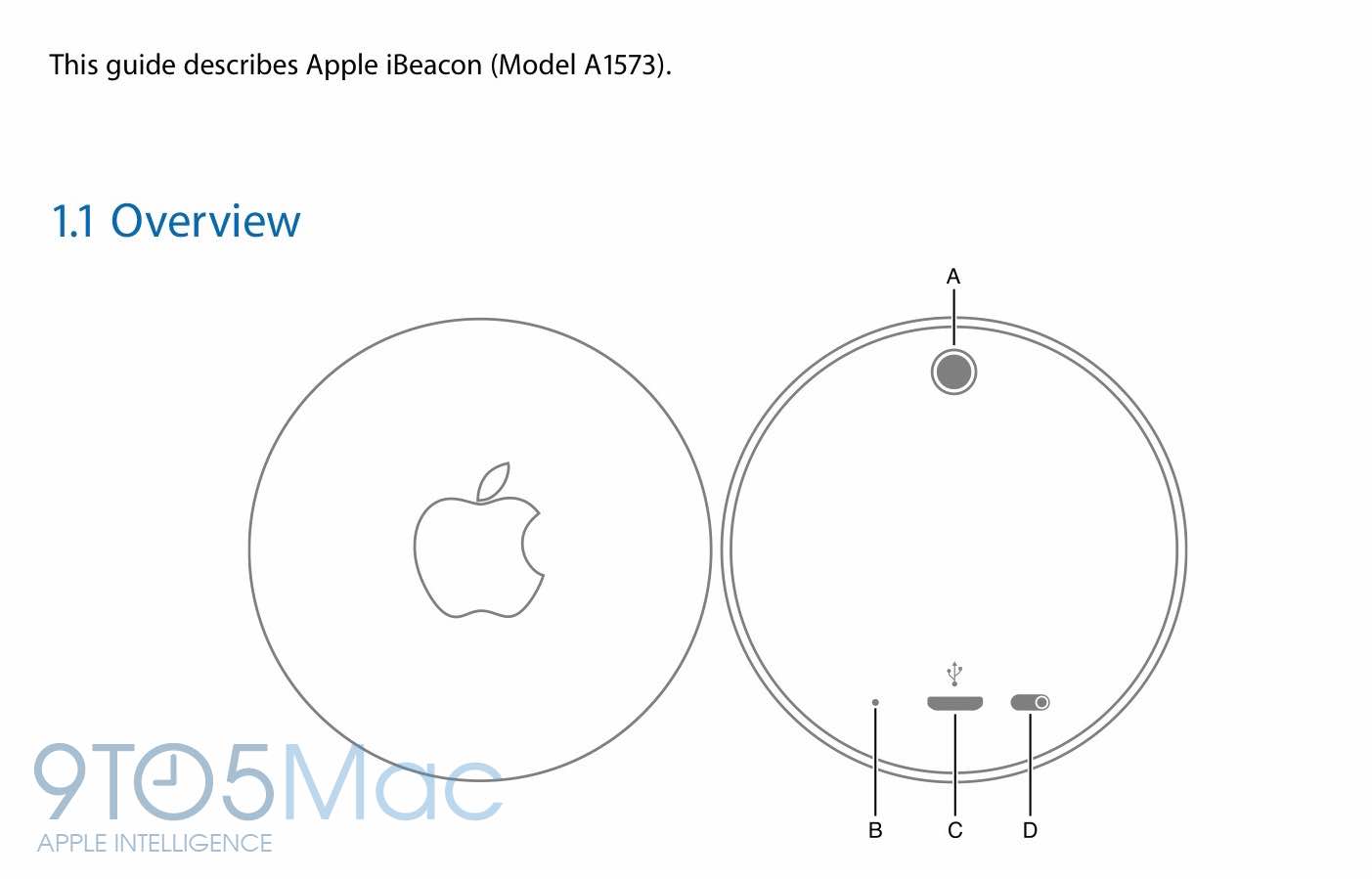 Apple's unreleased iBeacon hardware exposed in user manual published by