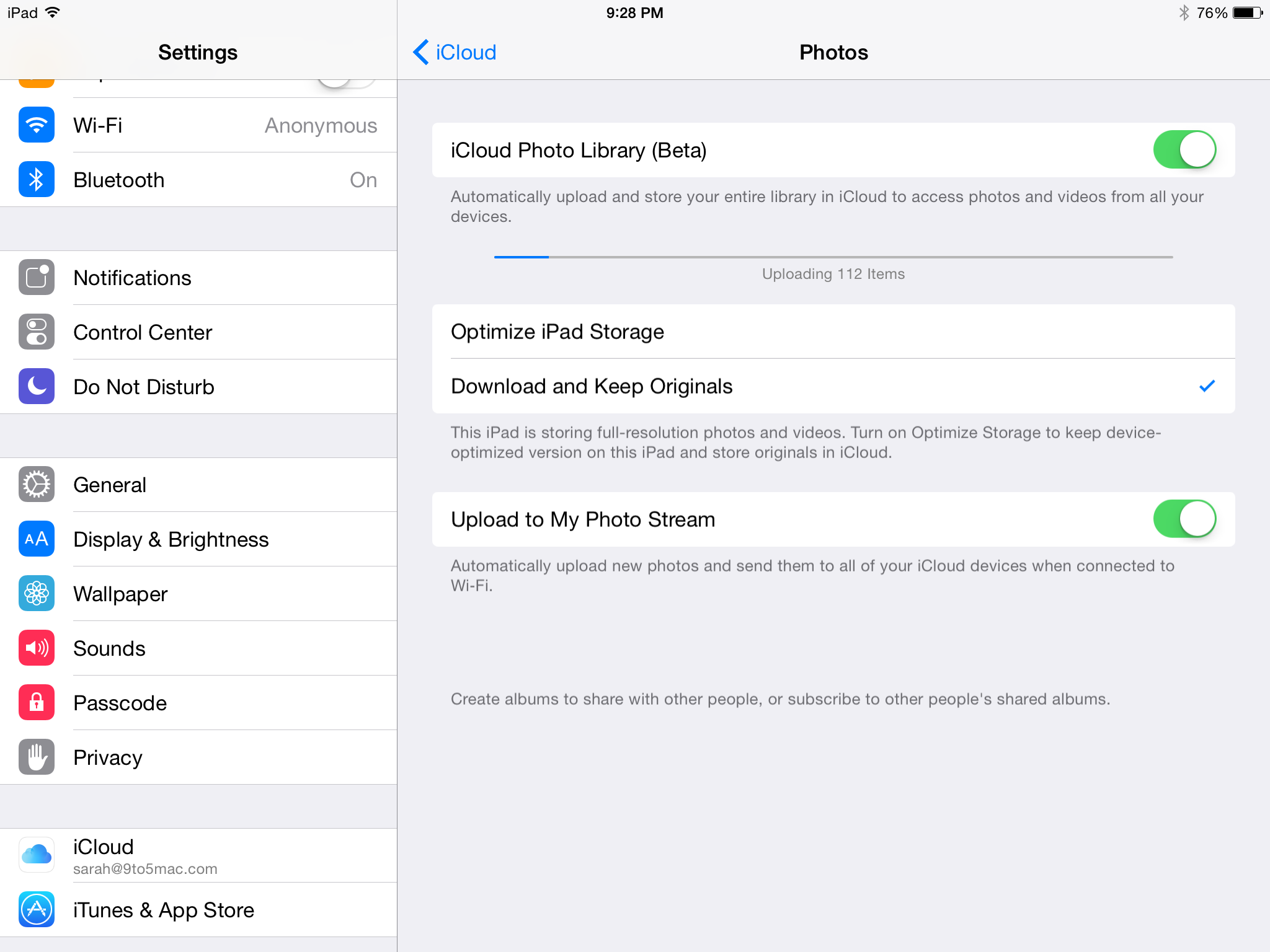 HowTo Upload your photos into iCloud Photo Library from your iOS