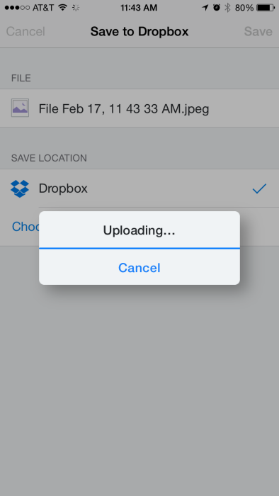 Синхронизация iphone и dropbox