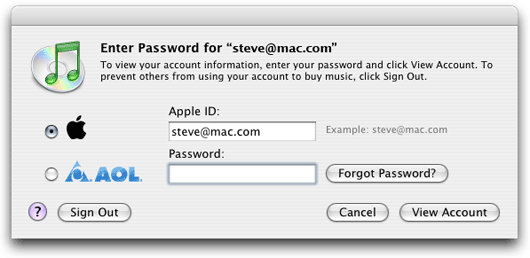 apple itunes login