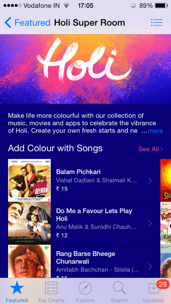 Apple adds 'Holi' as featured tab on the Indian App Store 9to5Mac