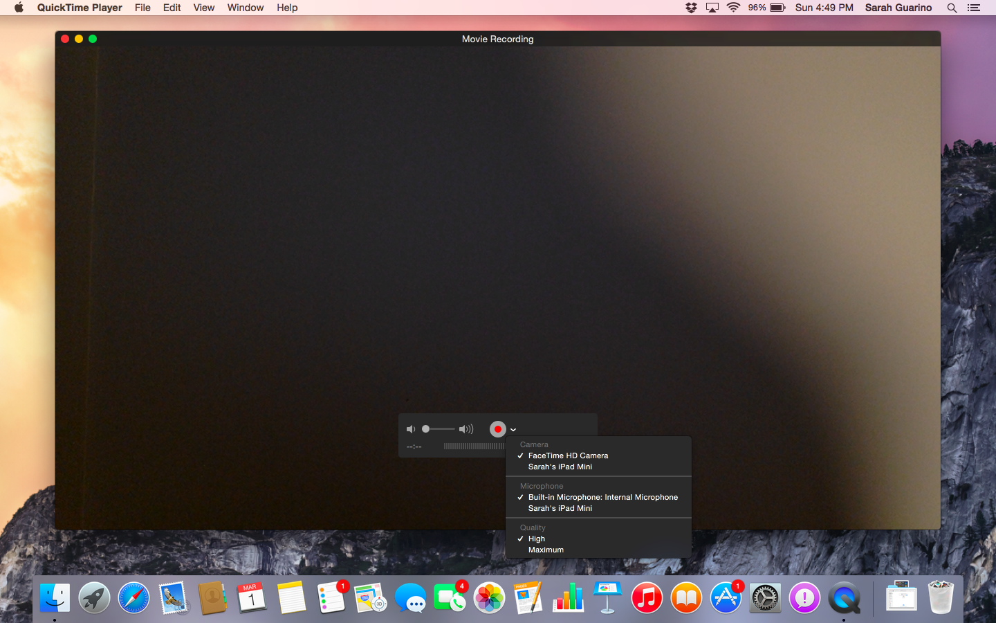 how to record video on mac webcam