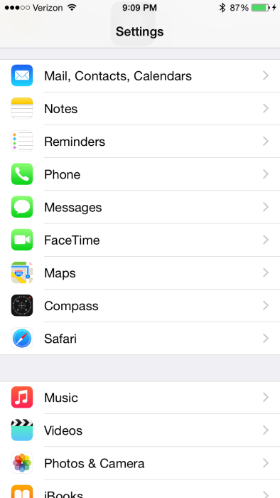 iOS 8 Settings -Messages