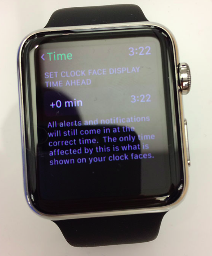 Apple Watch allows chronically late users to fool themselves with