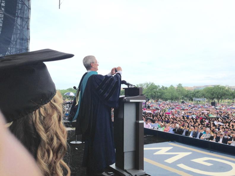 Tim Cook Talks Childhood Activist Efforts At George Washington 