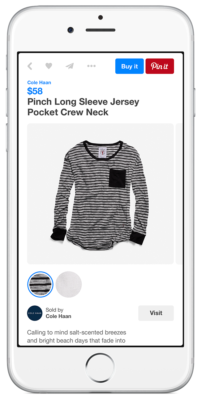 Pinterest’s new Buyable Pins shopping feature rolling out now to iPhone