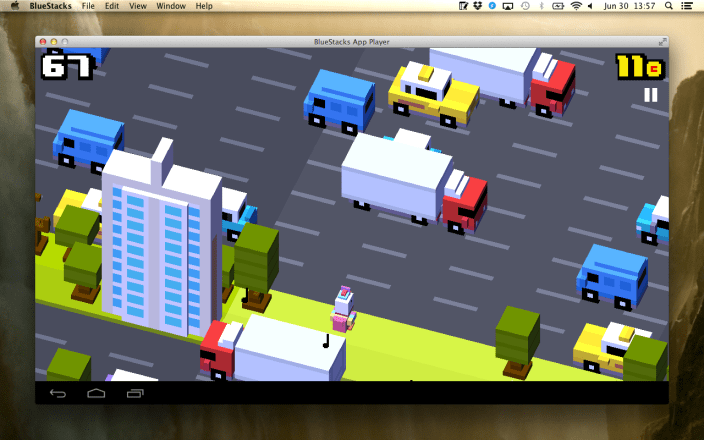 Crossy Road on Mac with BlueStacks