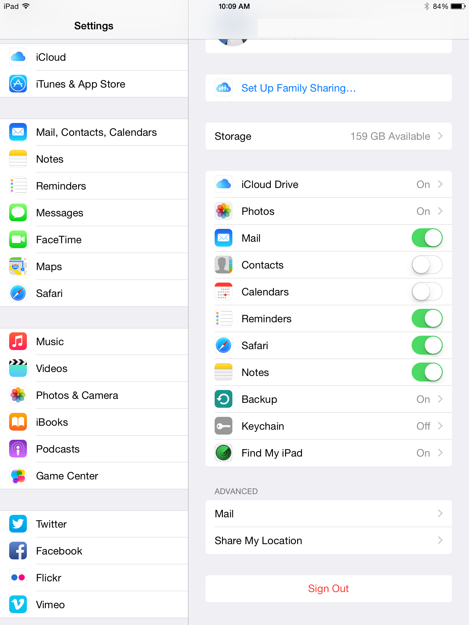 how to set up icloud email account on ipad