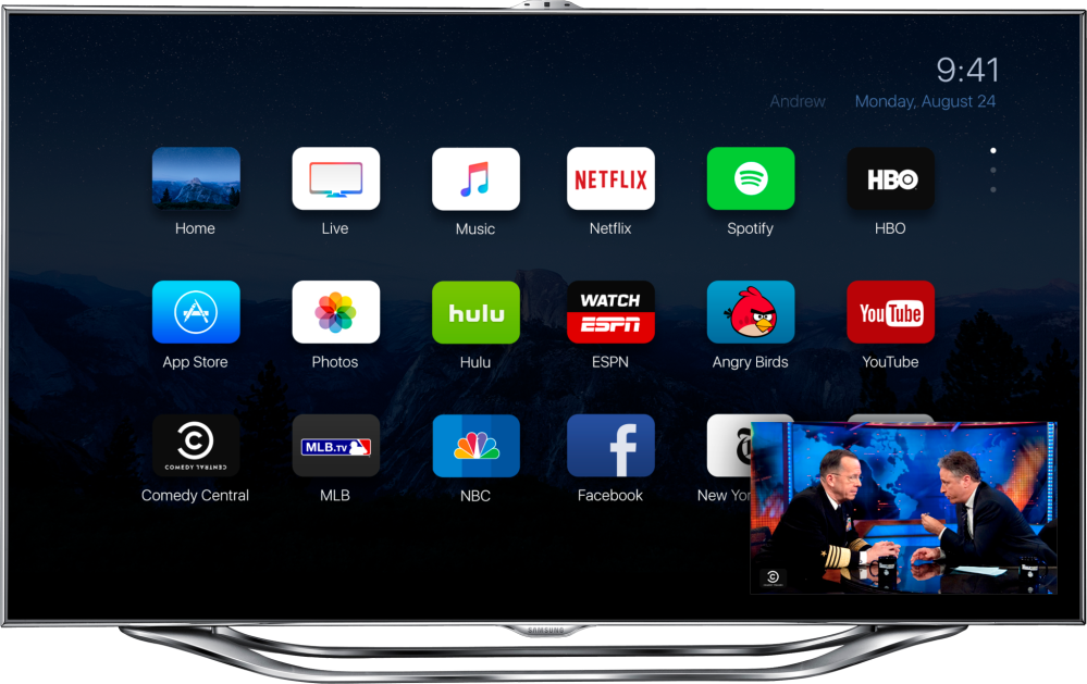 Apple tv on sale interface 2015