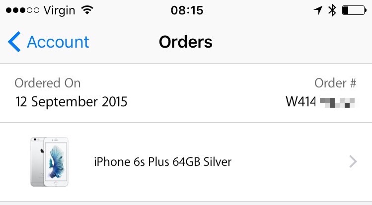 iphone 6s order