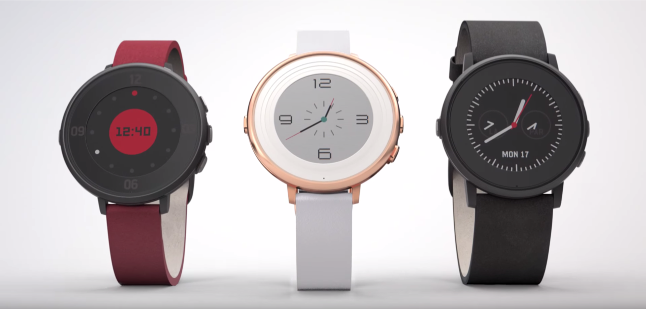 Pebble first circular smartwatch, Pebble Time Round -