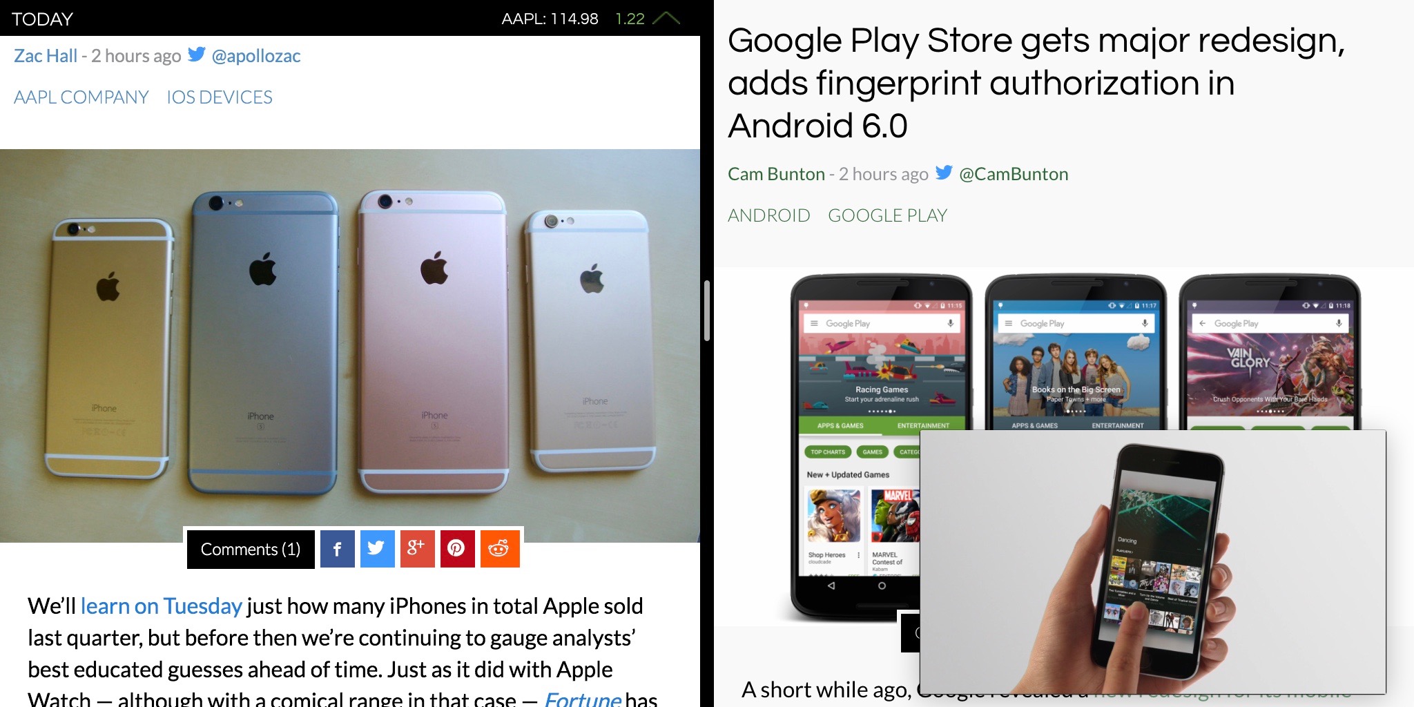 Chrome For Ipad Adds Split View Slide Over Picture In Picture Multitasking On Ios 9 9to5mac