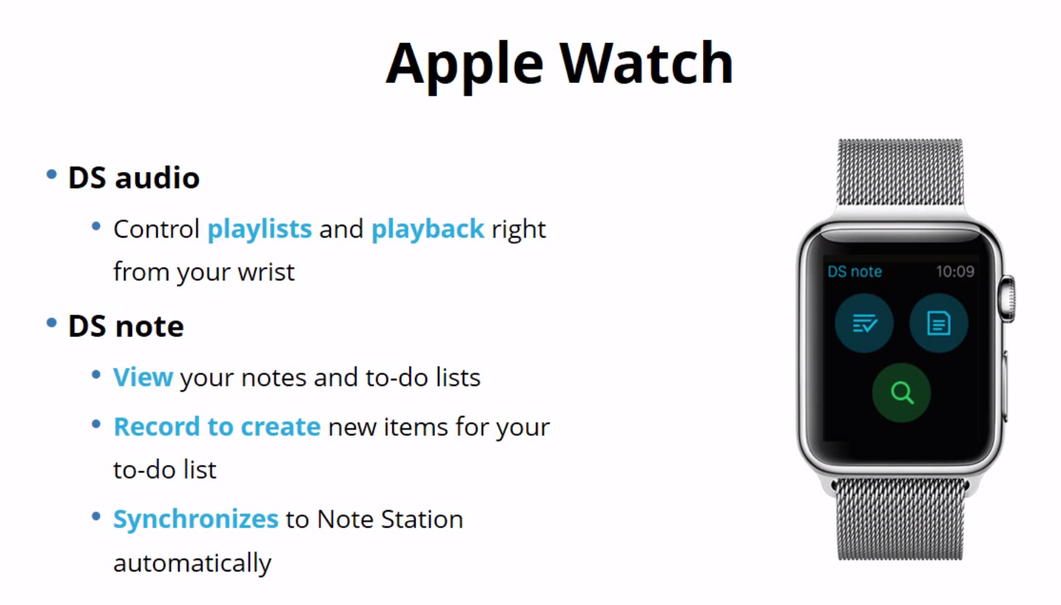 Integration chap gele Synology shows off Apple Watch apps, its first router & new hardware for  upcoming DSM 6.0 OS - 9to5Mac