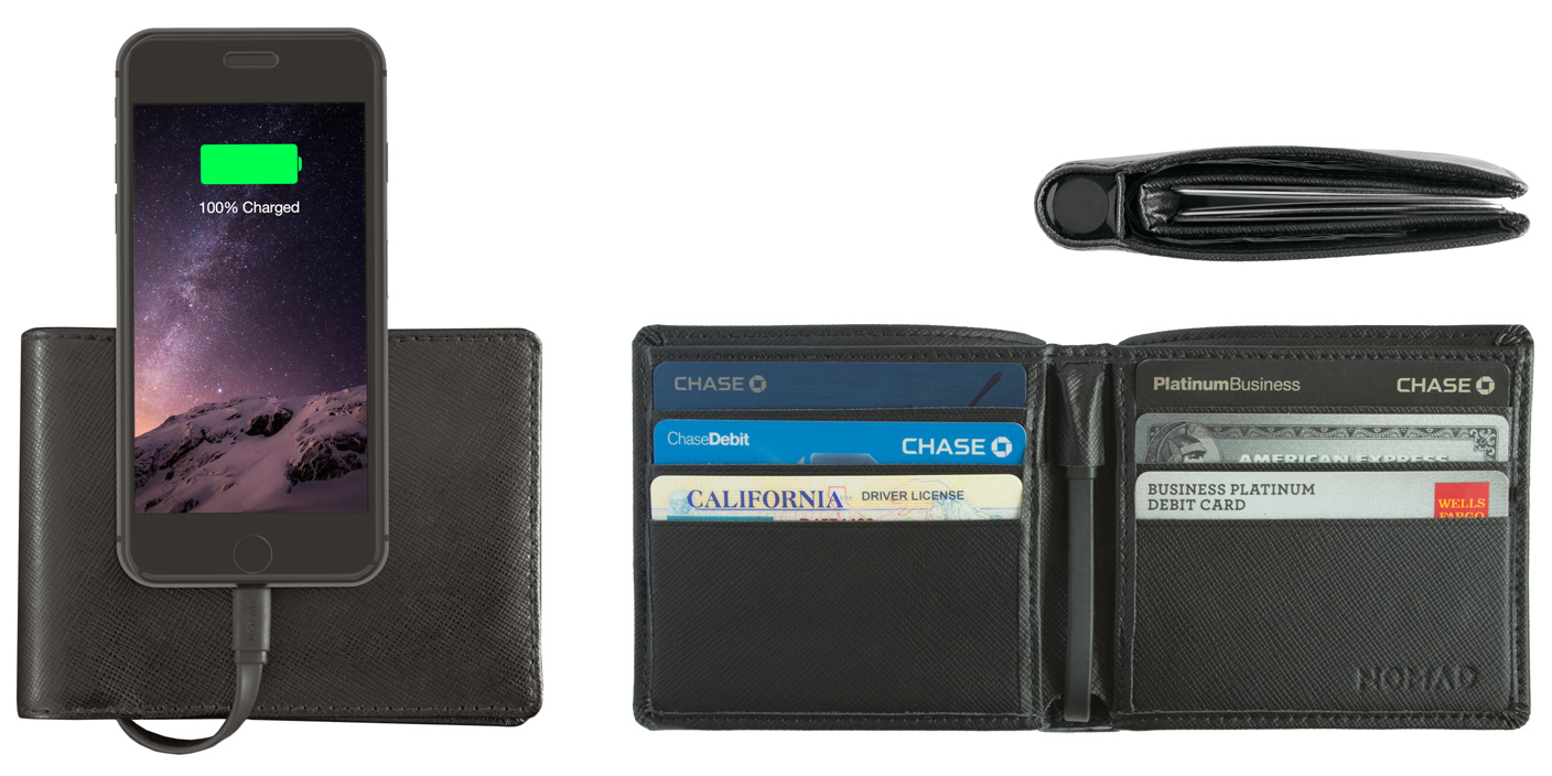 Nomad debuts Wallet for iPhone, hiding a 2400mAh Lightning battery in a