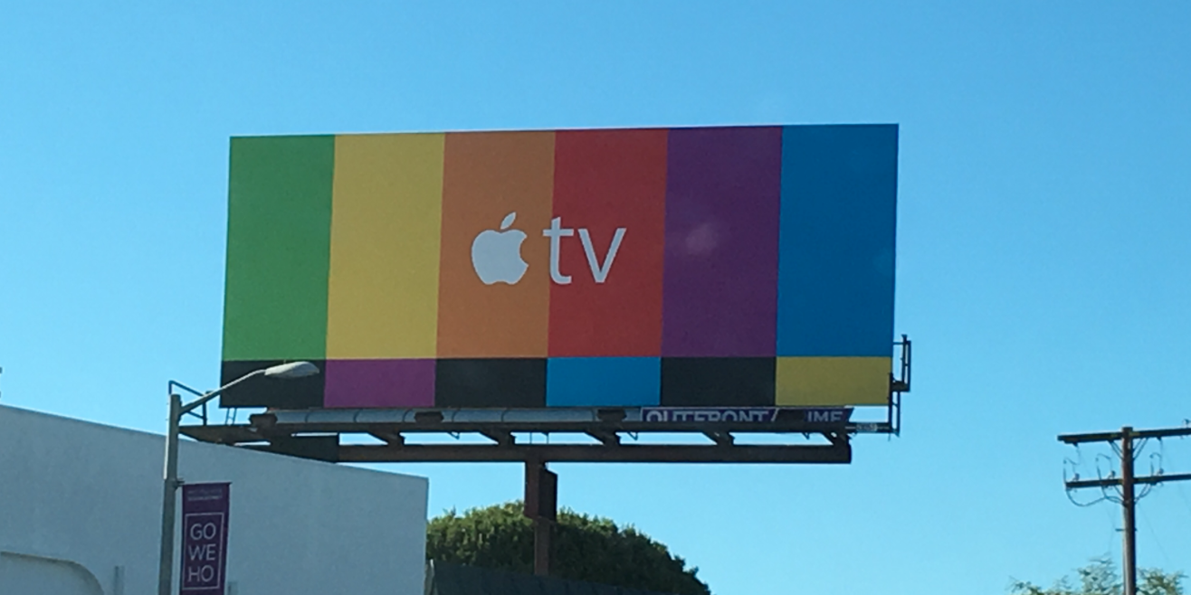 Apple TV ad campaign continues as colorful billboards go up nationwide