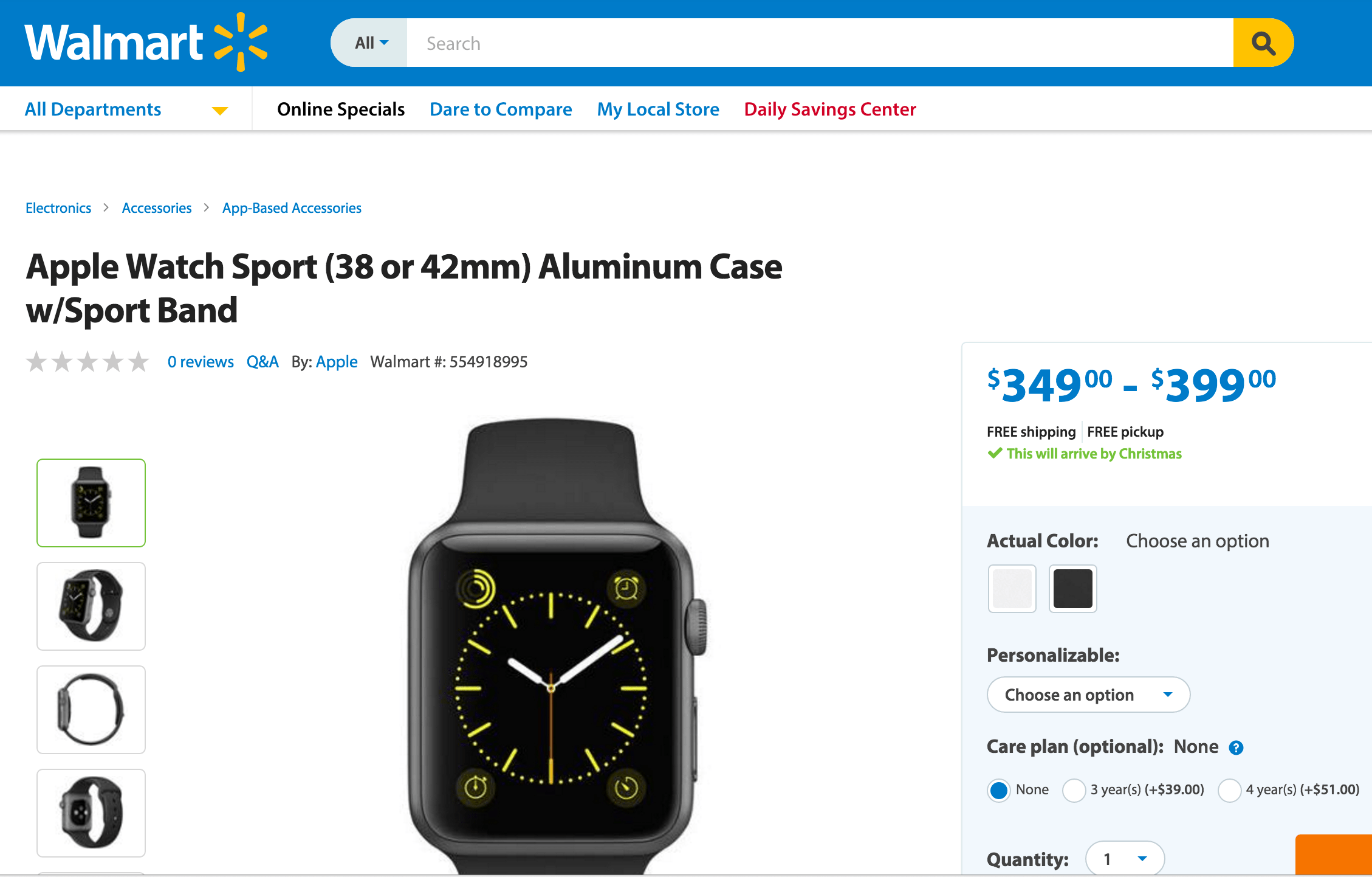 apple watch 9 45 walmart