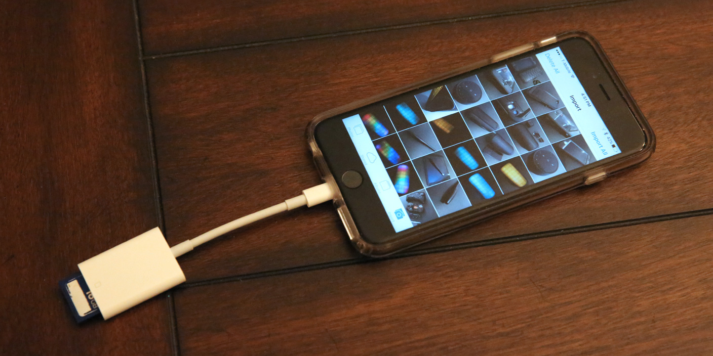 Review Apple's USB 3 Lightning to SD Card Camera Reader offers only