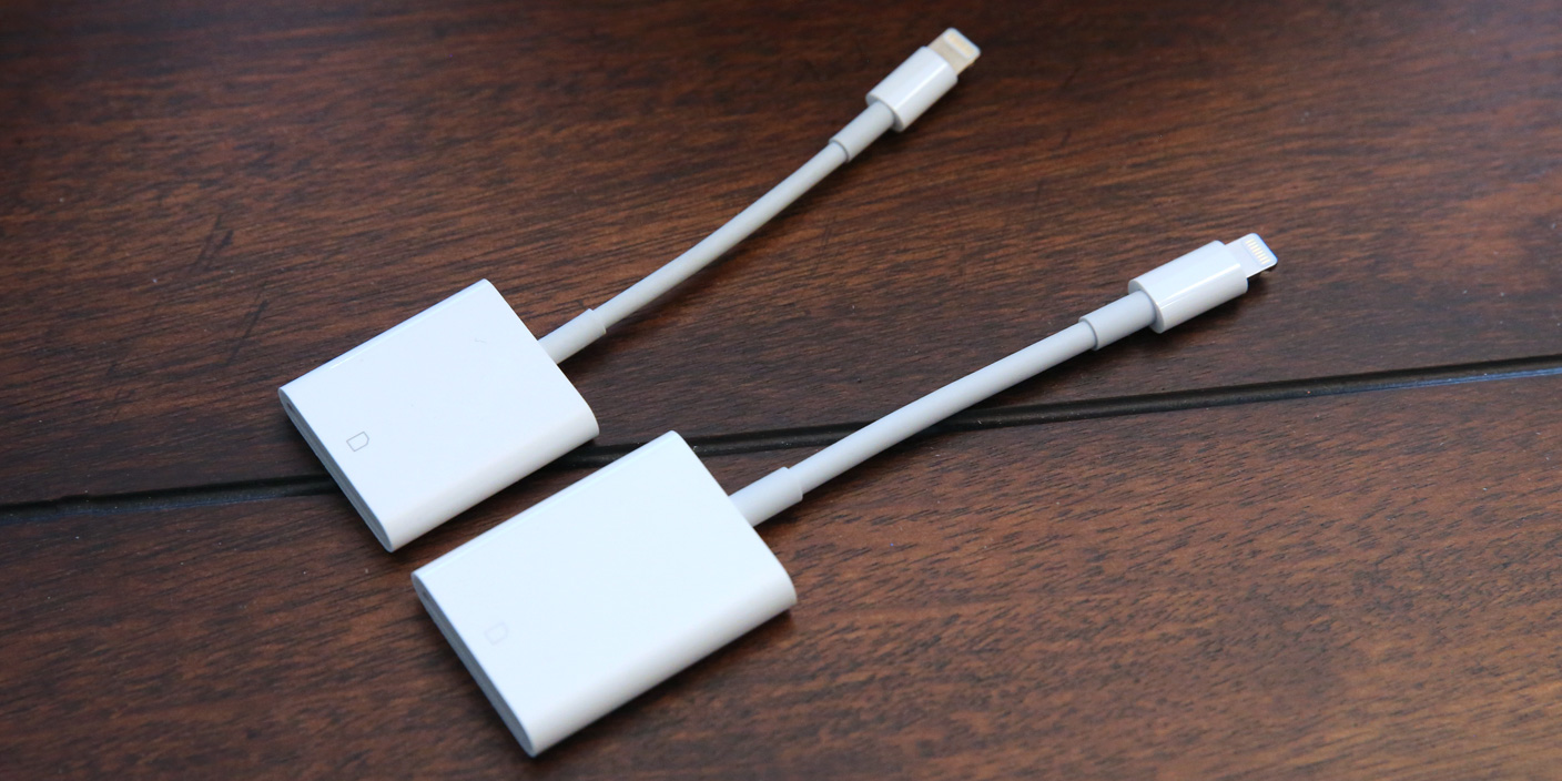 apple lightning cable to sd card reader