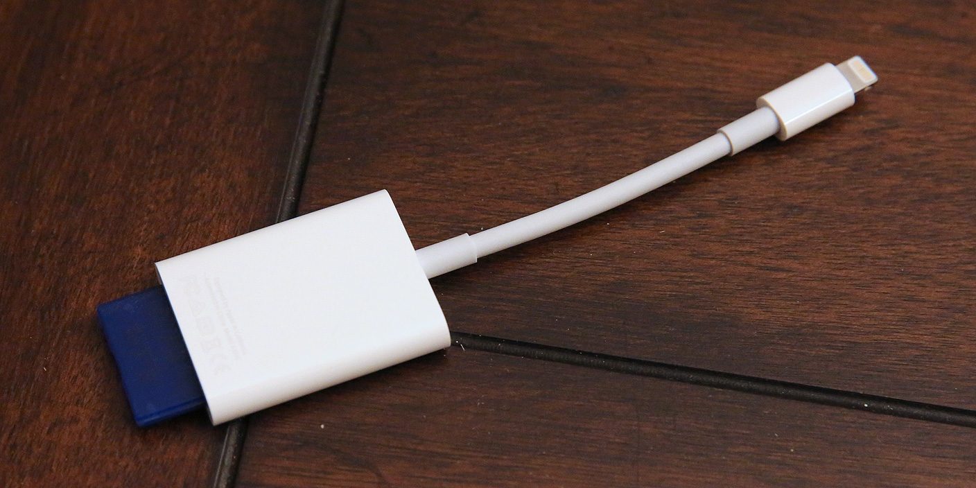 Review Apple's USB 3 Lightning to SD Card Camera Reader offers only