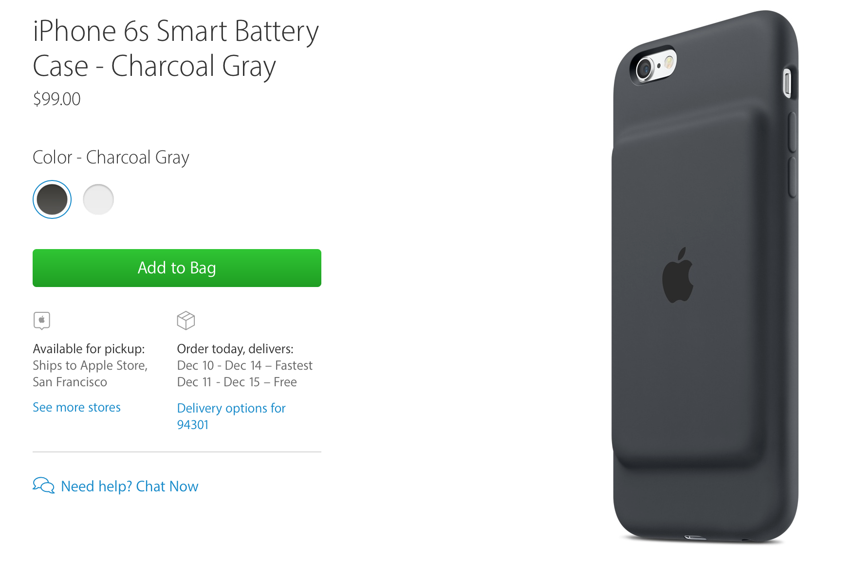 Smart battery deals case