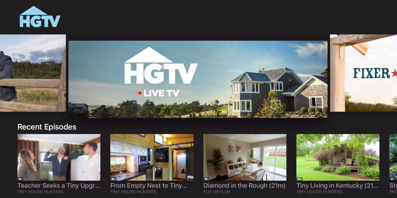 HGTV, Food Network, & Travel Channel apps come to Apple TV ...