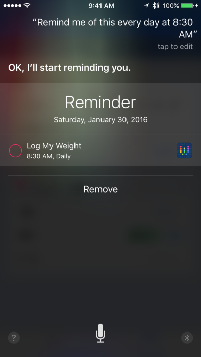 How To: Log Weight (Siri - Workflow)