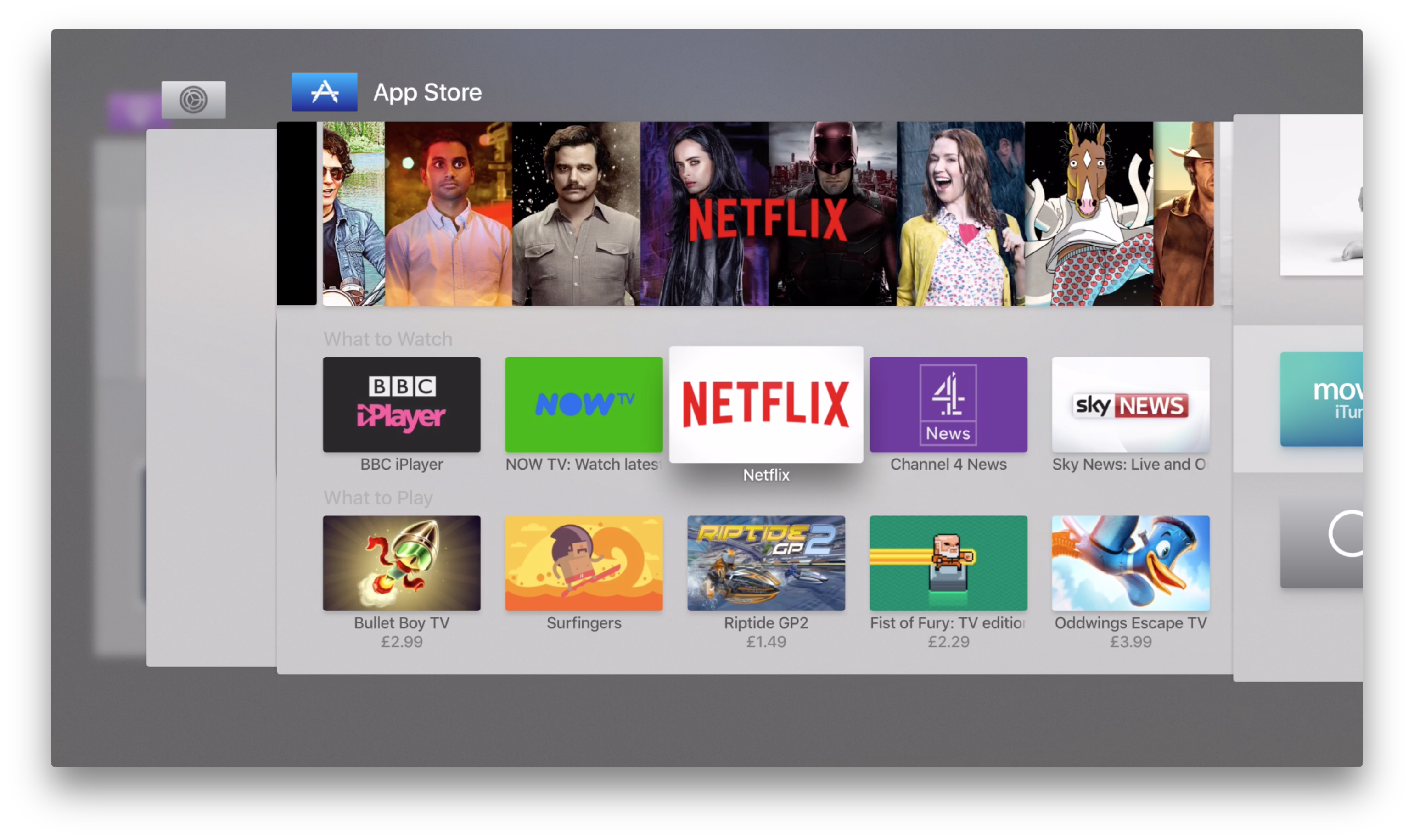 Tv app store