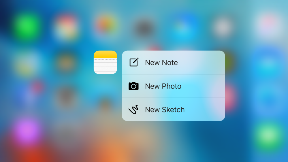 3D Touch Notes