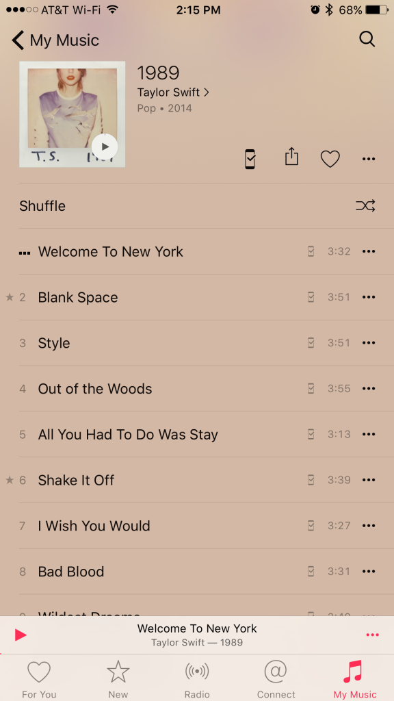 Apple Music star icon iOS 9.3 beta 4
