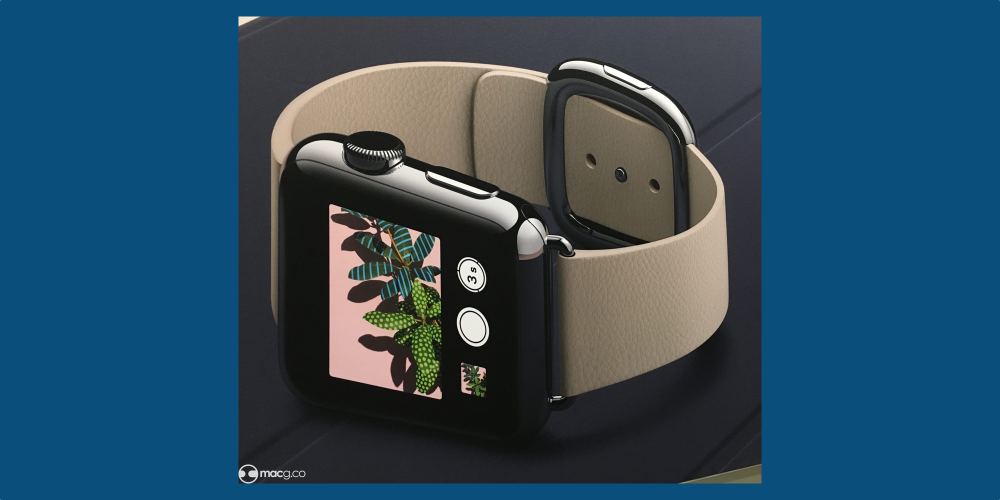 Unreleased space black Modern Buckle Apple Watch band image