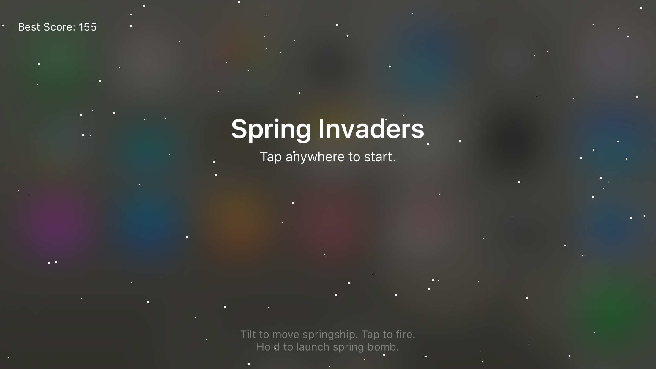 SpringInvaders Splash Screen