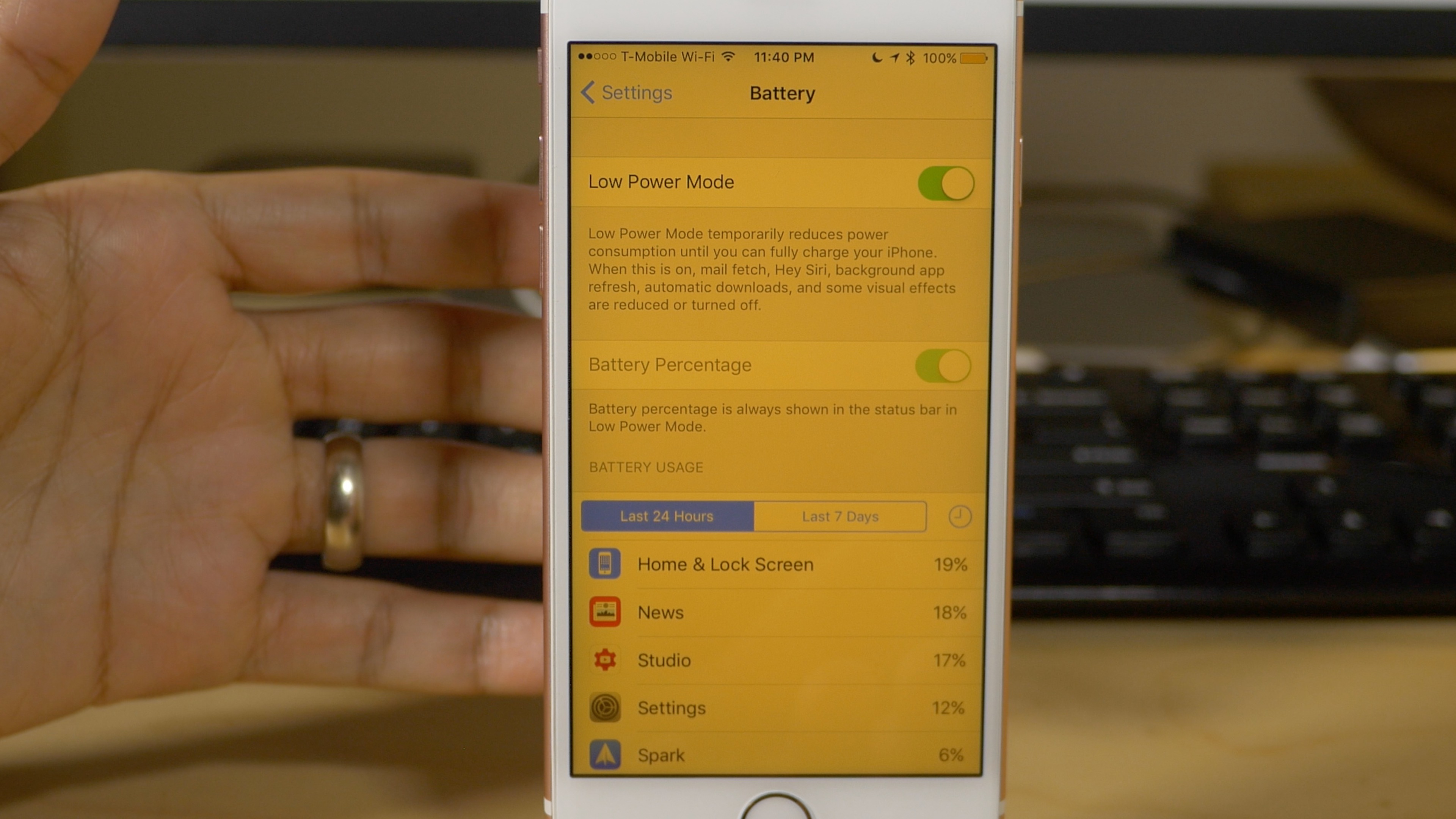 Night Shift and Low Power Mode iOS 9.3