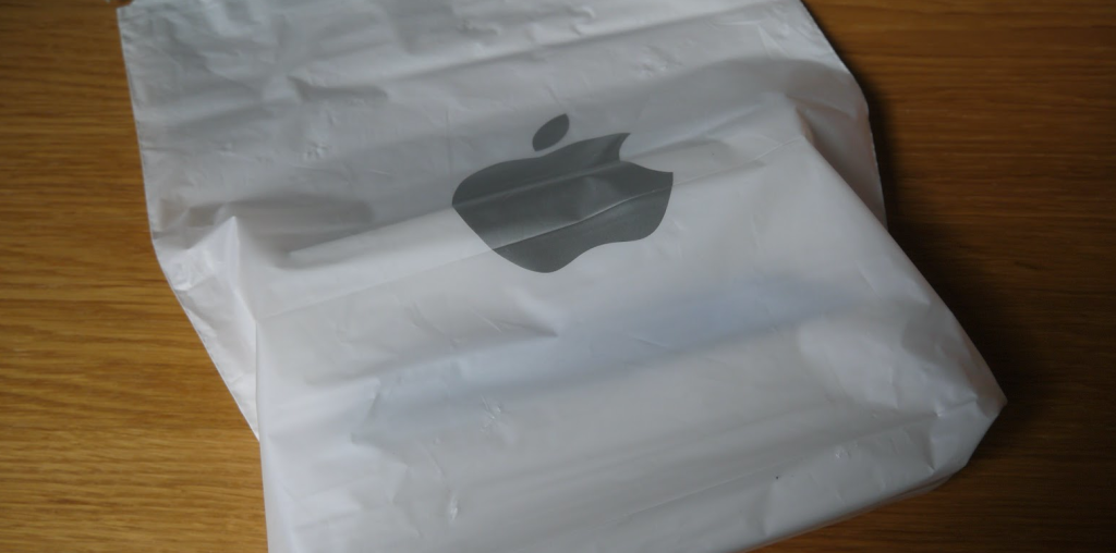 Apple store paper shopping gift bag