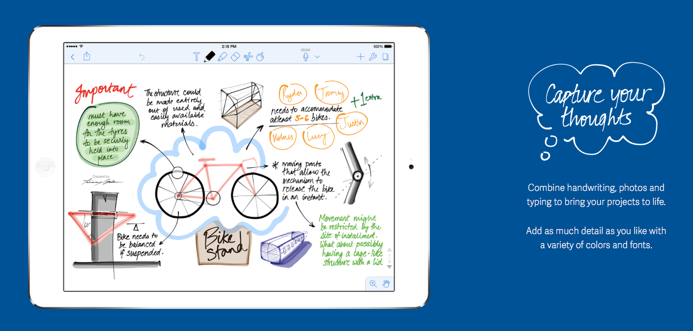 best note taking apps for surface pro 4
