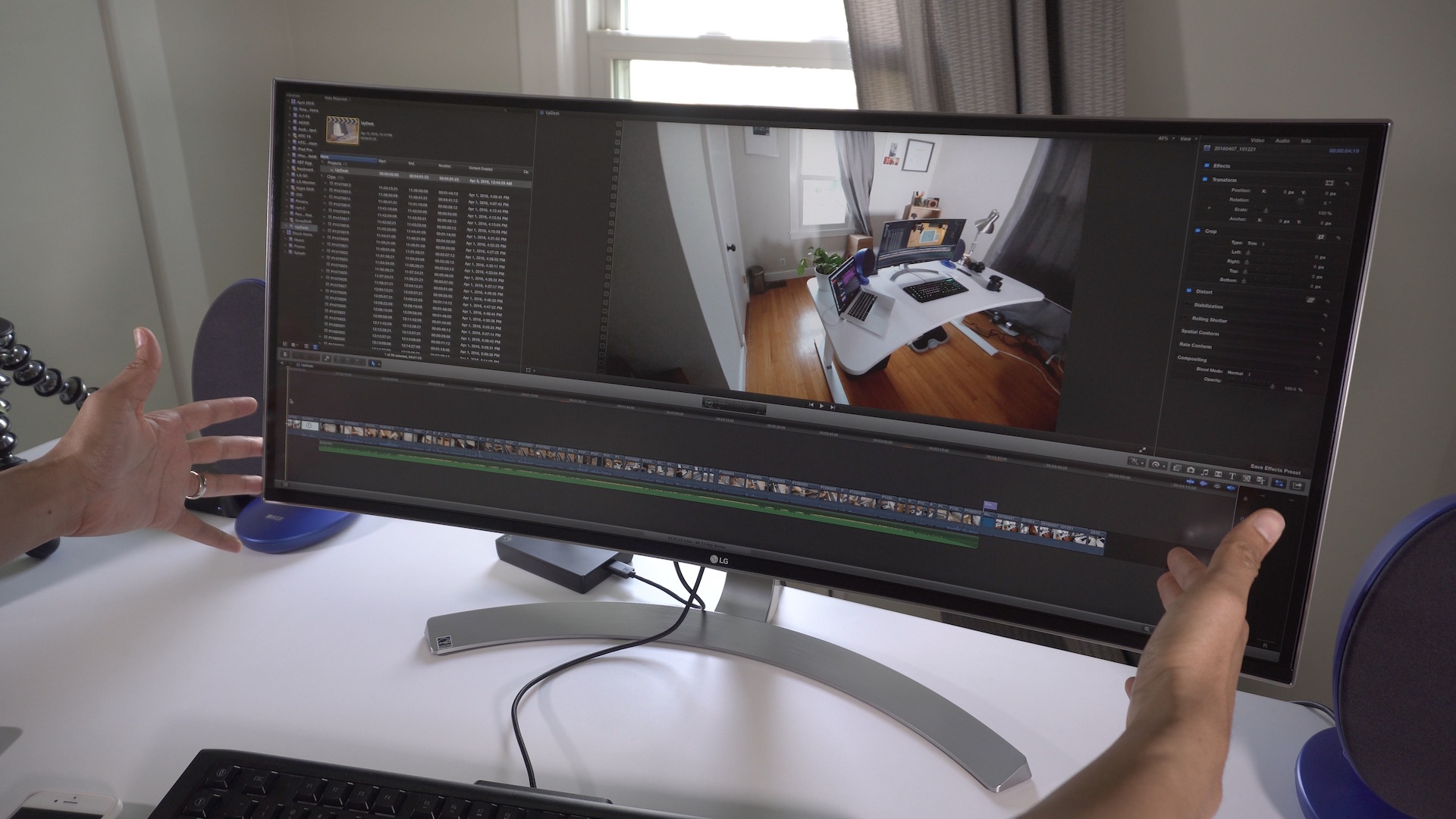 Review LG's 34" UltraWide curved monitor is great for movies and video