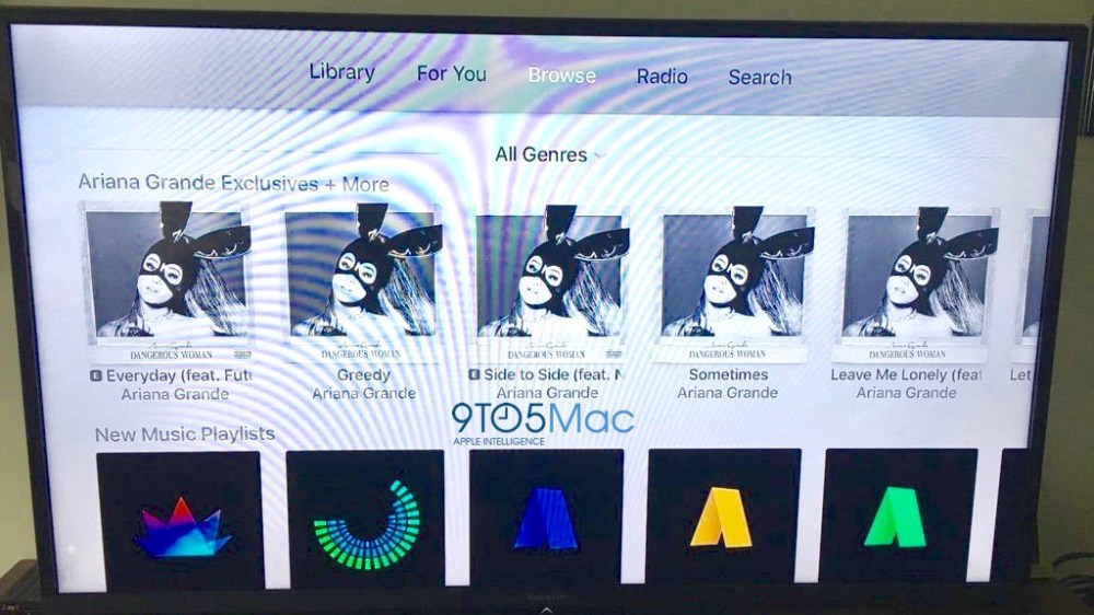 Tweaked Apple Music App With Browse Spotted On Apple Tv 9to5mac