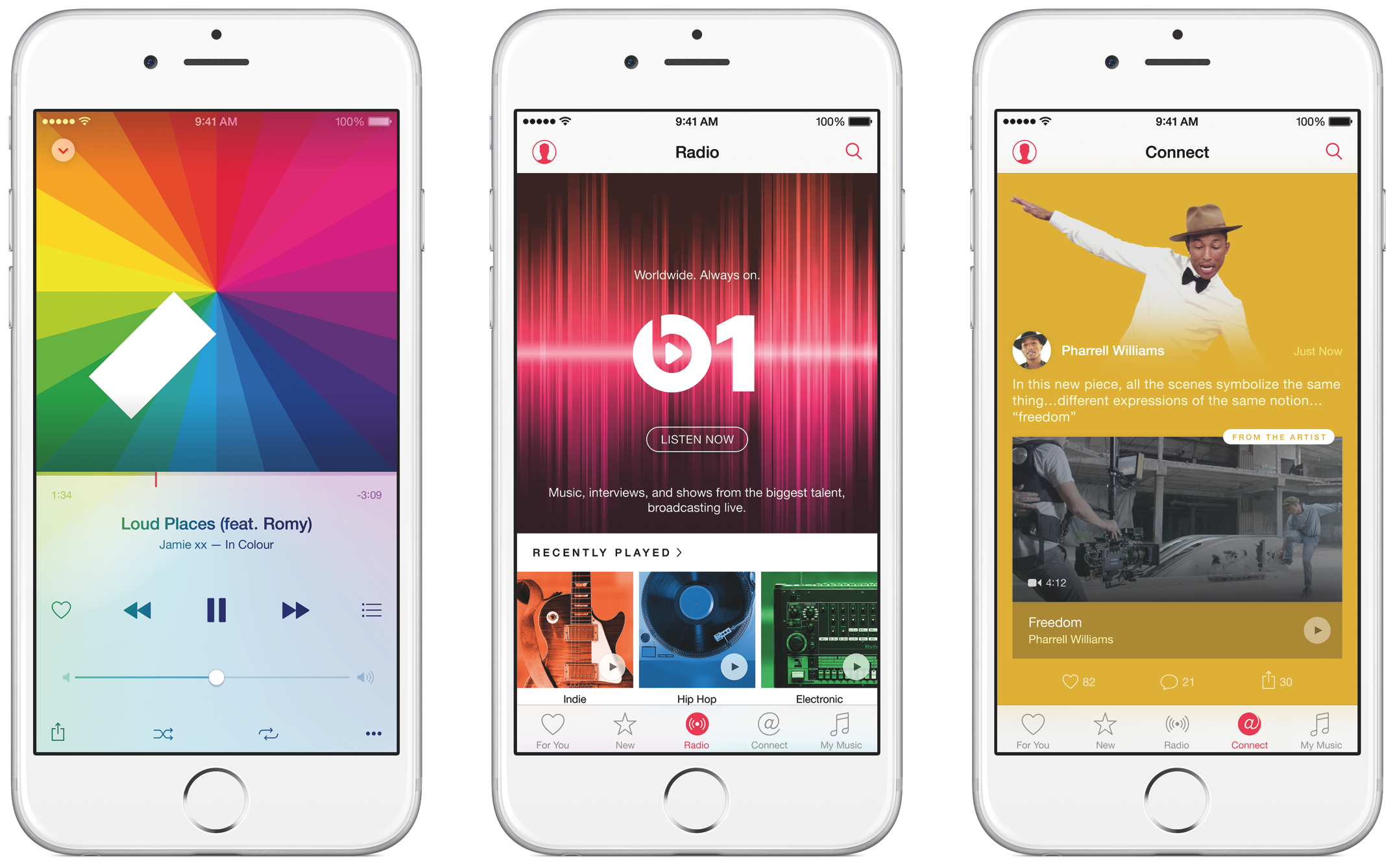 Apple Music S Ios 10 Overhaul Detailed Black White Ui Huge Artwork Lyrics Integration 9to5mac