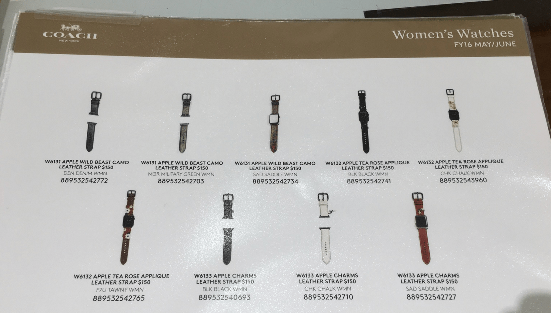 Coach Apple Watch bands get official as they appear on retailer's site ...