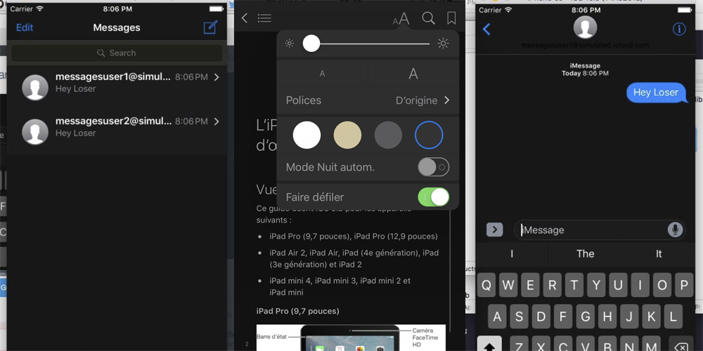 Screengrabs emerge appearing to show very early stage iOS 10 Dark Mode