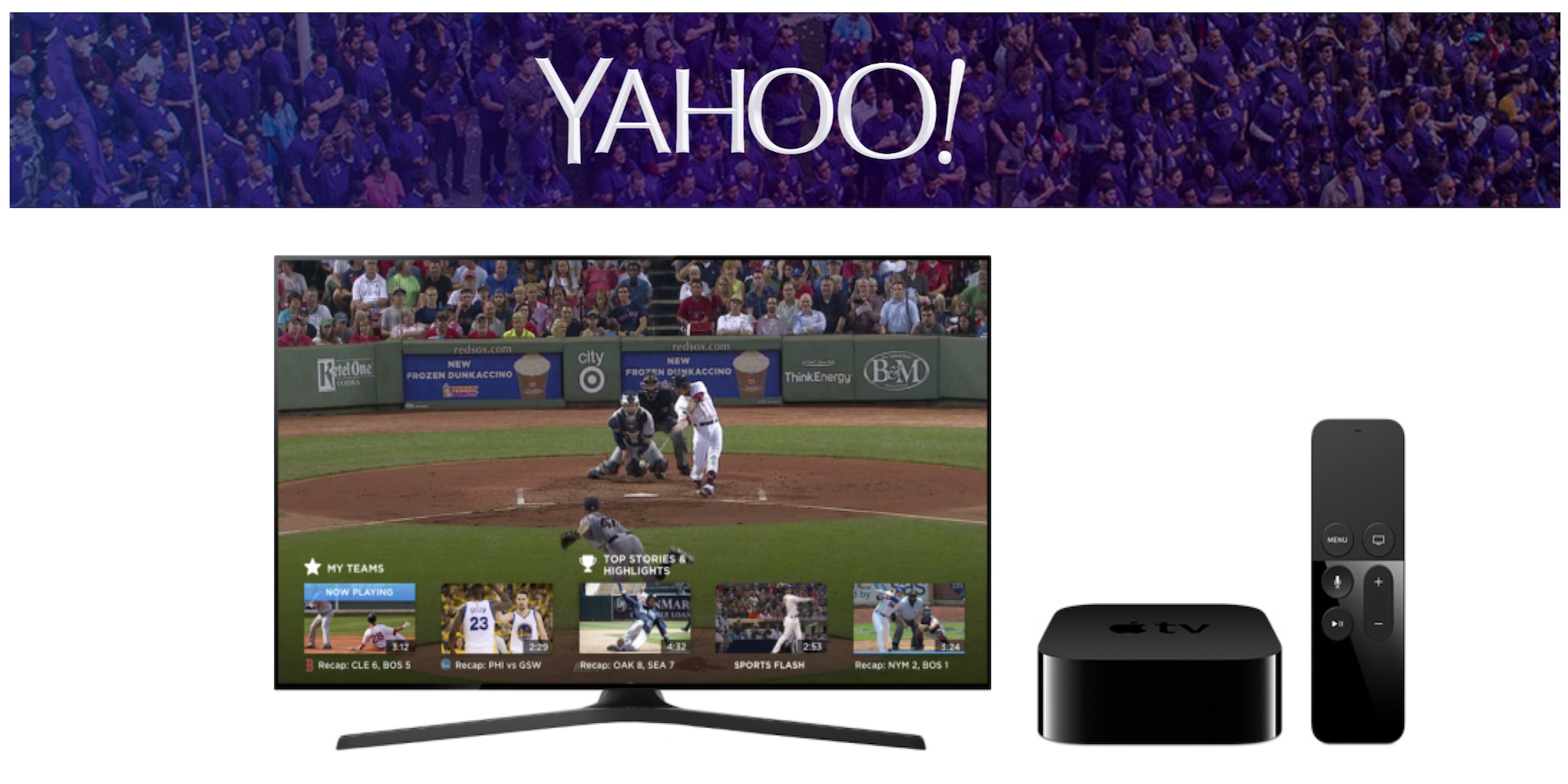 Yahoo Sports app for Apple TV 4 launches w/ free live streaming, news, and highlights