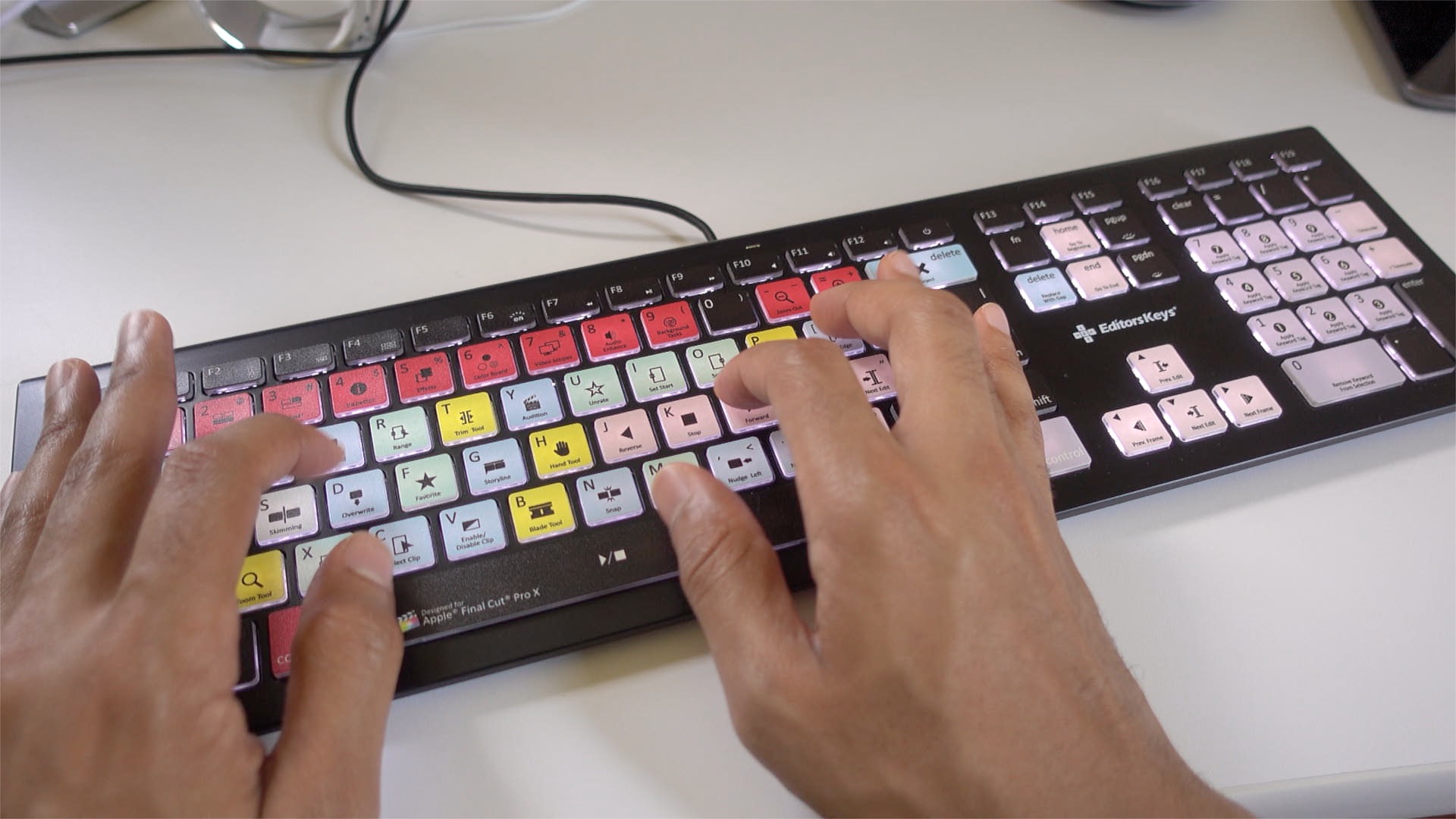 video editing keyboard final cut pro